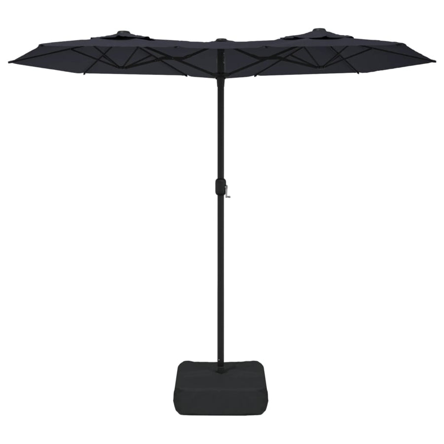 Parasol Dubbel 316X240 Cm Zwart