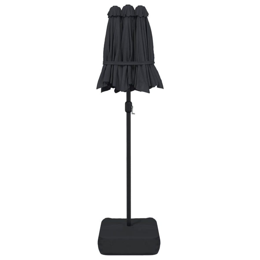 Parasol Dubbel 316X240 Cm Zwart