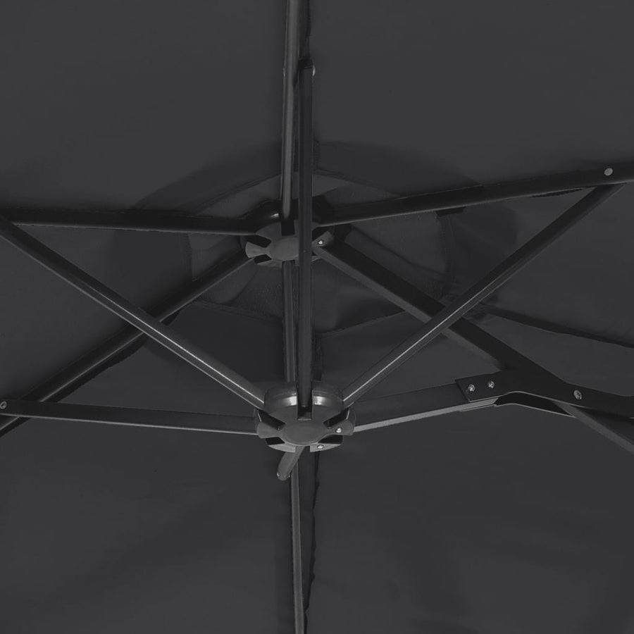 Parasol Dubbel 316X240 Cm Zwart