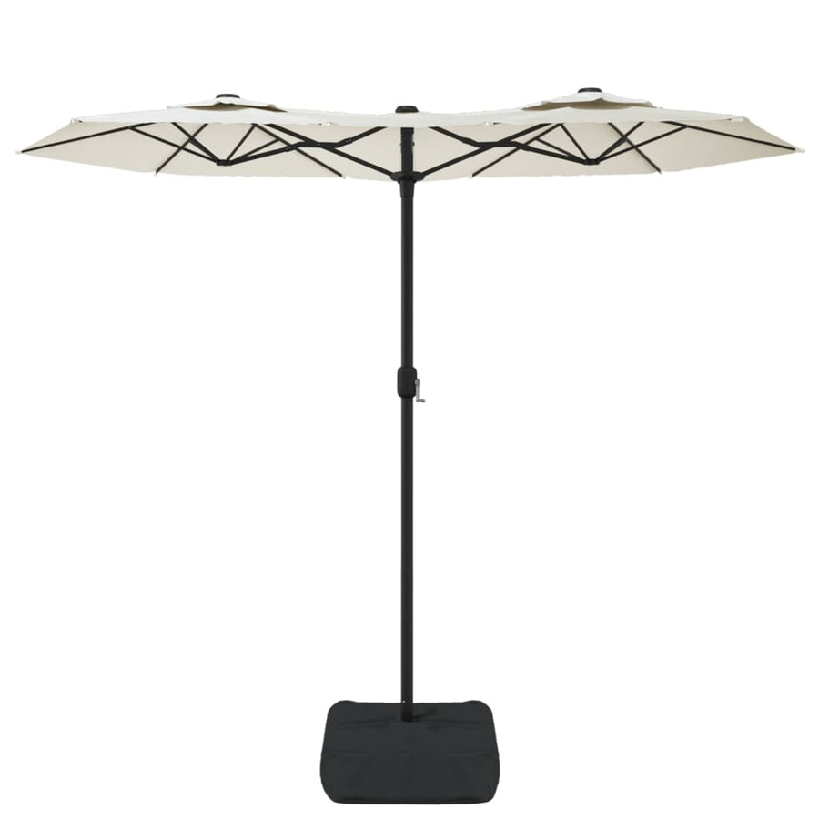 Parasol Dubbel Met Led's 316X240 Cm Zandwit