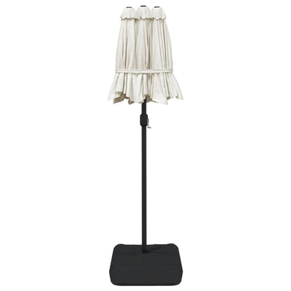 Parasol Dubbel Met Led's 316X240 Cm Zandwit