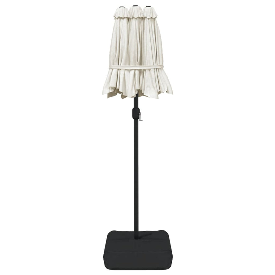 Parasol Dubbel Met Led's 316X240 Cm Zandwit