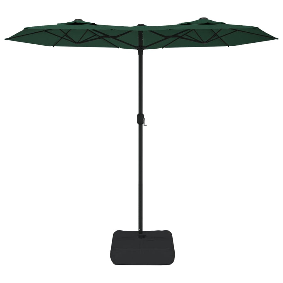 Parasol Dubbel Met Led's 316X240 Cm Groen