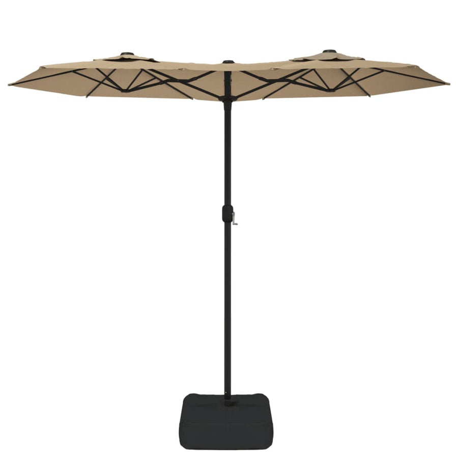 Parasol Dubbel Met Led's 316X240 Cm Taupe