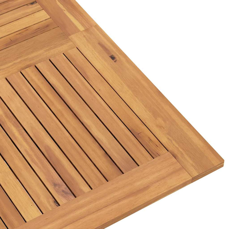Tuintafel Inklapbaar 110X110X75 Cm Massief Teakhout Vierkant