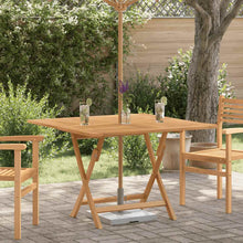 Tuintafel Inklapbaar 110X110X75 Cm Massief Teakhout Vierkant