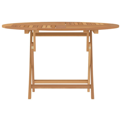 Tuintafel Inklapbaar Ø 120X75 Cm Massief Teakhout