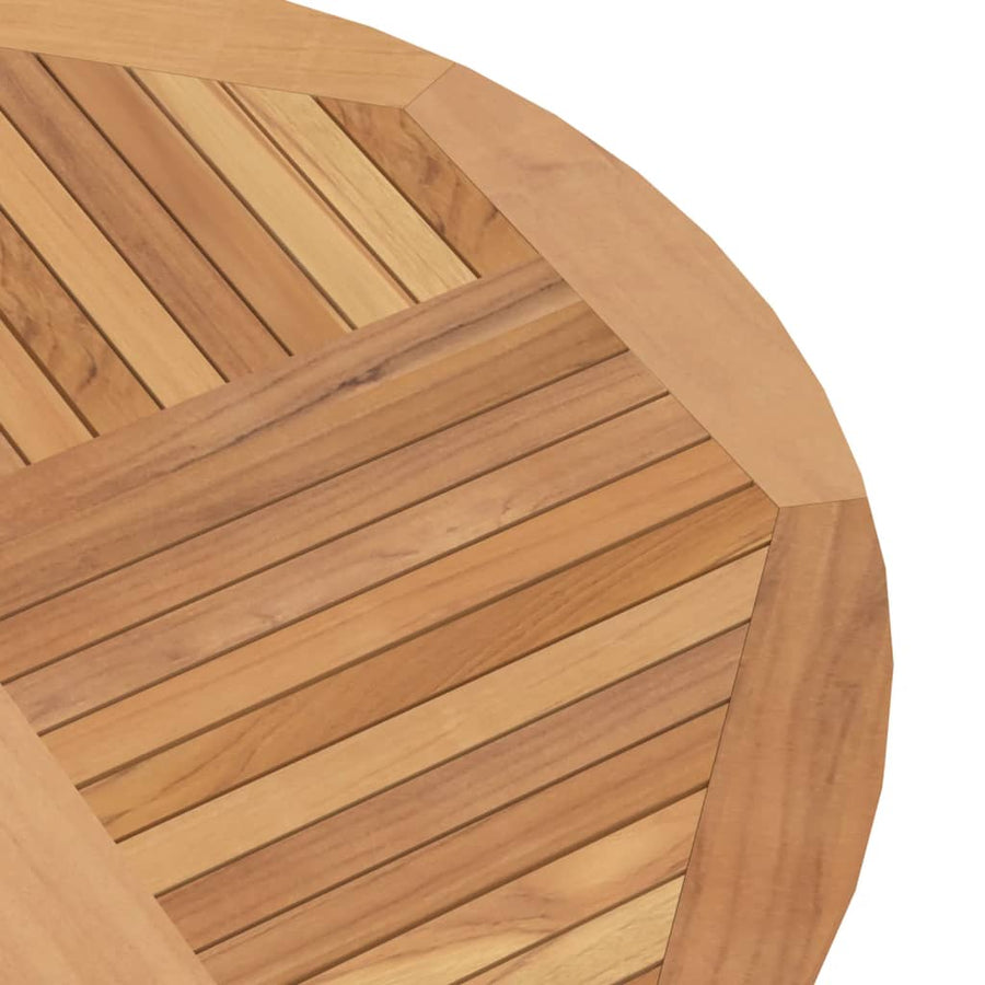Tuintafel Inklapbaar Ø 120X75 Cm Massief Teakhout
