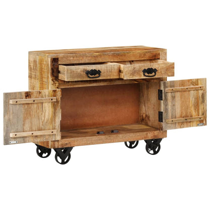Dressoir 80x30x65 cm massief ruw mangohout