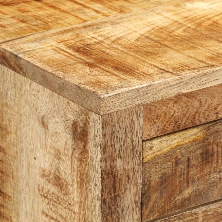 Dressoir 80x30x65 cm massief ruw mangohout