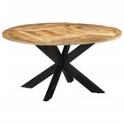 Dining table Ø150x76 cm solid rough mango wood
