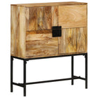 Hoge kast 80x30x95 cm massief ruw mangohout