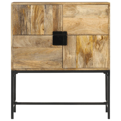 Hoge kast 80x30x95 cm massief ruw mangohout