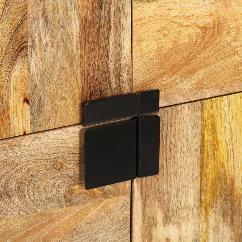 Hoge kast 80x30x95 cm massief ruw mangohout