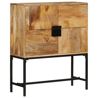 Hoge kast 80x30x95 cm massief ruw mangohout