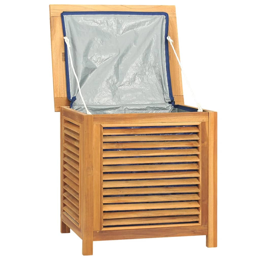 Tuinbox Met Zak Massief Teakhout 60 x 50 x 58 cm