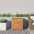 Garden box with bag 60x50x58 cm solid teak wood