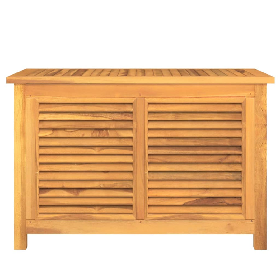 Tuinbox met zak 90x50x58 cm massief teakhout