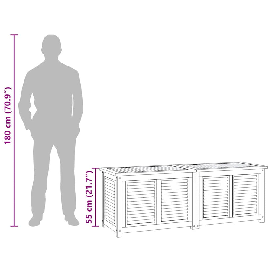 Tuinbox Met Zak Massief Teakhout 150 x 50 x 55 cm
