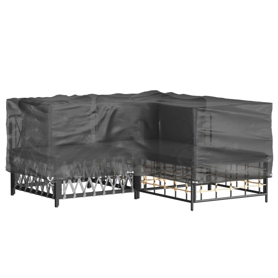 Tuinmeubelhoezen Met 6 Oogjes L-Vormig 1 215 x 215 x 70 cm