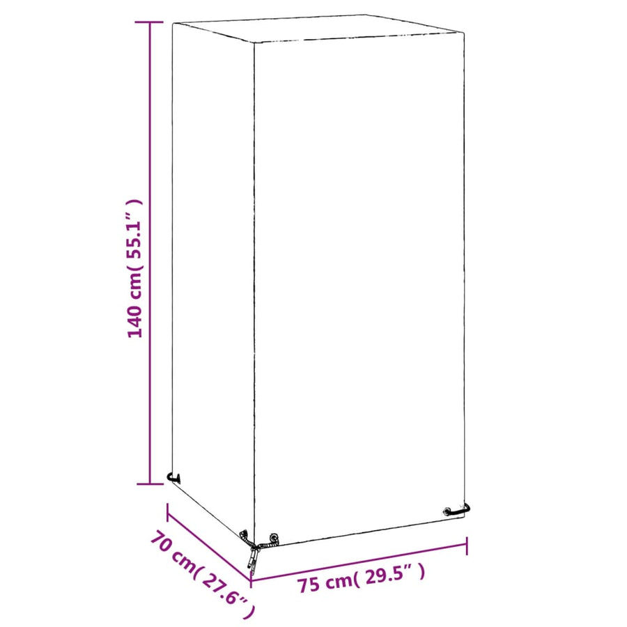 Tuinstoelhoes Met 8 Oogjes Polyetheen 1 75 x 70 x 140 cm