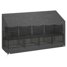 Tuinbankhoes Met 8 Oogjes Polyetheen 1 210 x 70 x 70/88 cm