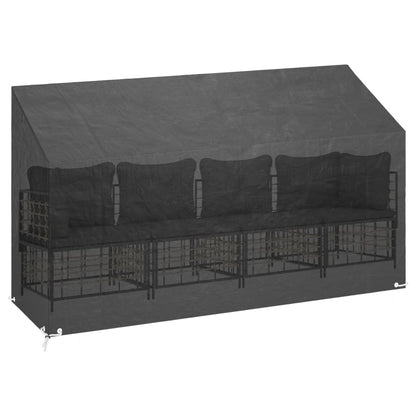 Tuinbankhoes Met 8 Oogjes Polyetheen 1 210 x 70 x 70/88 cm