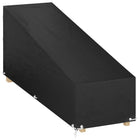 Ligbedhoes 200x65x35/60 cm polyetheen zwart