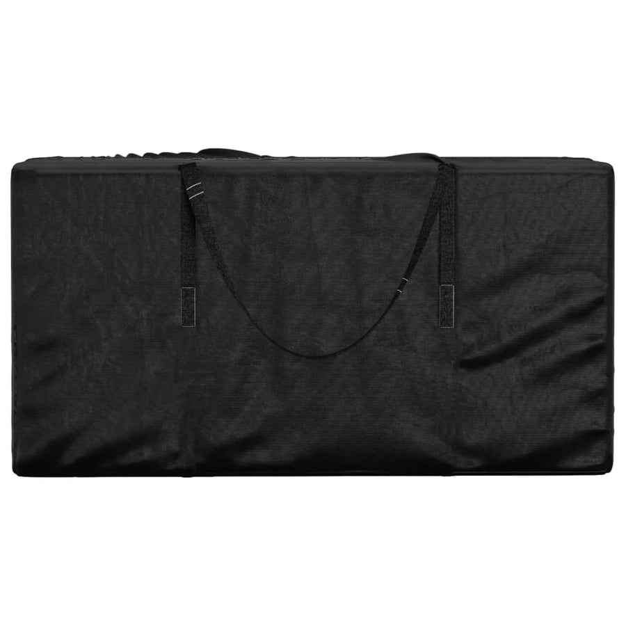 Opbergtas voor tuinkussens 150x75x75 cm polyetheen zwart 1