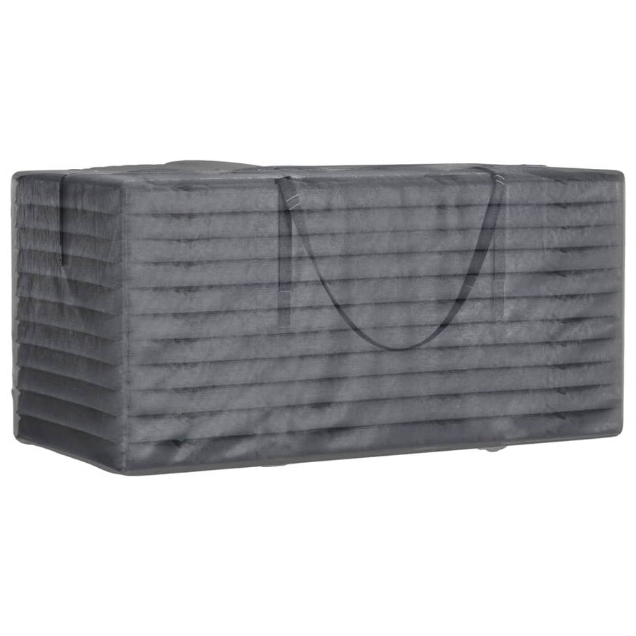 Opbergtas voor tuinkussens 150x75x75 cm polyetheen zwart 1