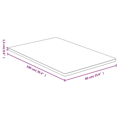 Tafelblad 60X100X1,5 Cm Bamboe
