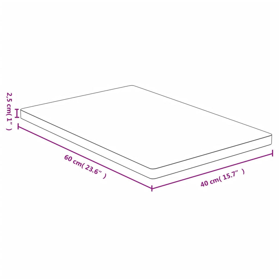 Tafelblad 40X60X2,5 Cm Bamboe 40 x 60 x 2.5 cm