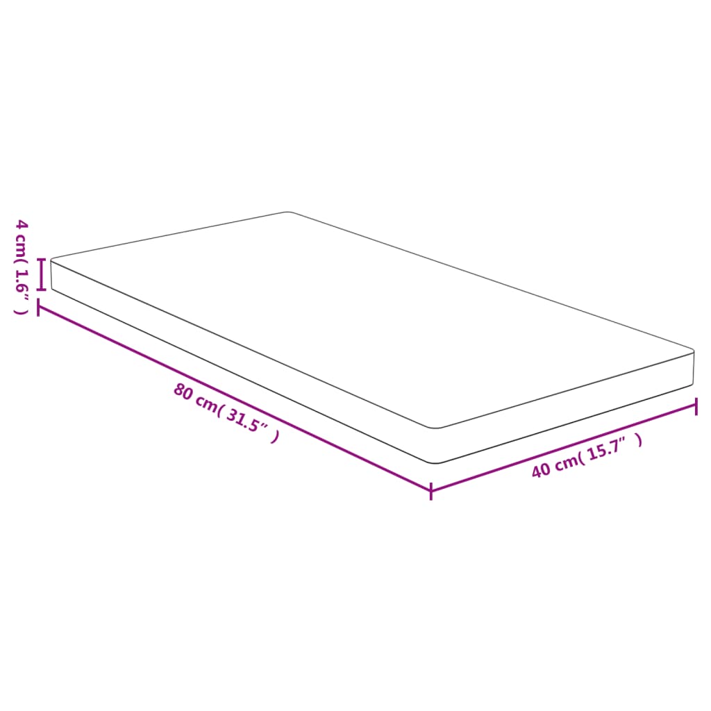 Tafelblad 40x80x4 cm bamboe