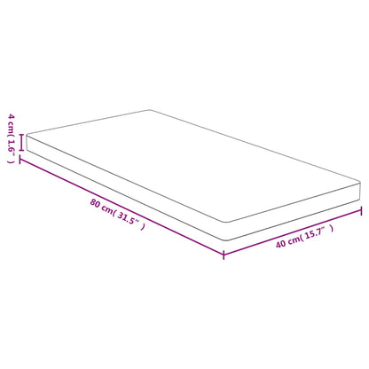 Tafelblad 40x80x4 cm bamboe