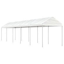 Prieel Met Dak 11,15X2,28X2,69 M Polyetheen Wit