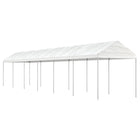 Prieel 13,38x2,28x2,69 m polyetheen wit