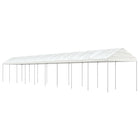 Prieel 20,07x2,28x2,69 m polyetheen wit
