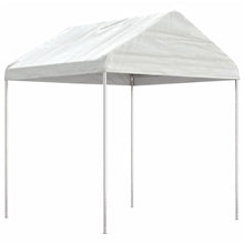 Prieel Met Dak 20,07X2,28X2,69 M Polyetheen Wit 20.07 x 2.28 x 2.69 m