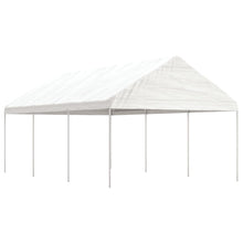 Prieel Met Dak 6,69X4,08X3,22 M Polyetheen Wit
