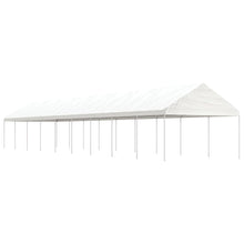 Prieel Met Dak 20,07X4,08X3,22 M Polyetheen Wit