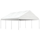 Prieel 6,69x5,88x3,75 m polyetheen wit