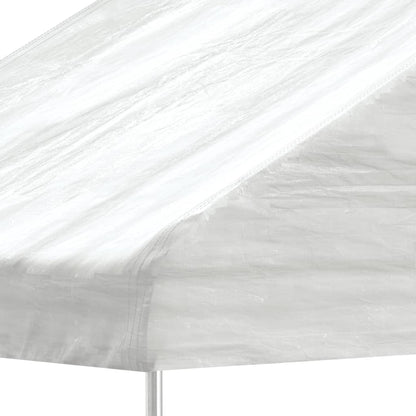 Prieel Met Dak 6,69X5,88X3,75 M Polyetheen Wit 6.69 x 5.88 x 3.75 m