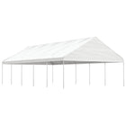 Prieel 11,15x5,88x3,75 m polyetheen wit