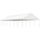 Prieel 15,61x5,88x3,75 m polyetheen wit