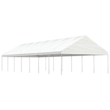 Prieel Met Dak 15,61X5,88X3,75 M Polyetheen Wit 15.61 x 5.88 x 3.75 m