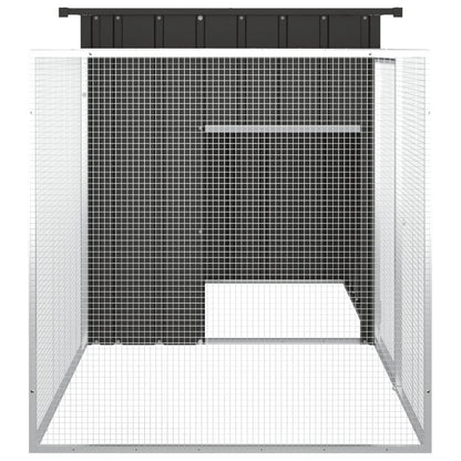 Konijnenhok 200X91X100 Cm Gegalvaniseerd Staal Kleurig Antraciet