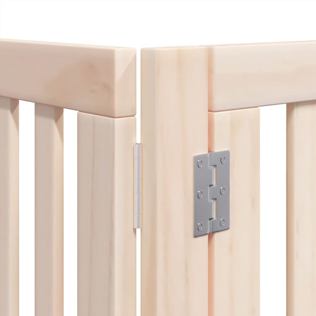 Hondenhek inklapbaar met deur 6 panelen 480 cm populierenhout