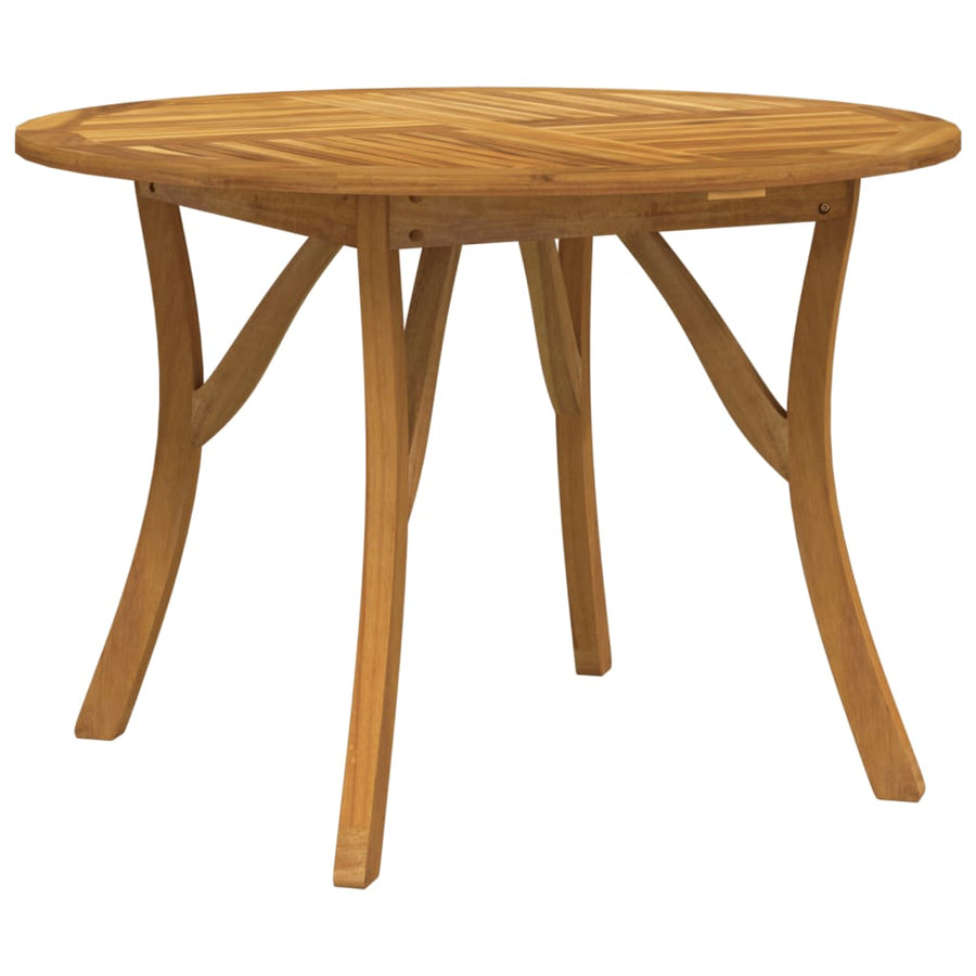 Tuintafel Ø 110 Cm Massief Acaciahout 110 x 110 x 75 cm