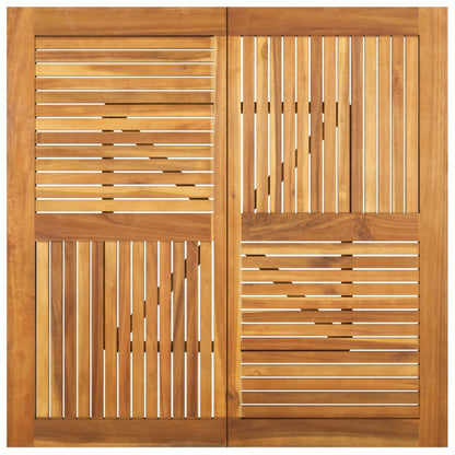 Tuintafel Massief Acaciahout 110 x 110 x 75 cm Vierkant