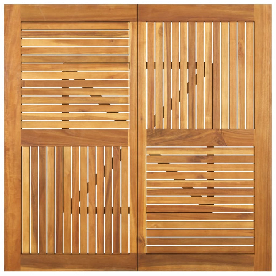 Tuintafel Massief Acaciahout 110 x 110 x 75 cm Vierkant